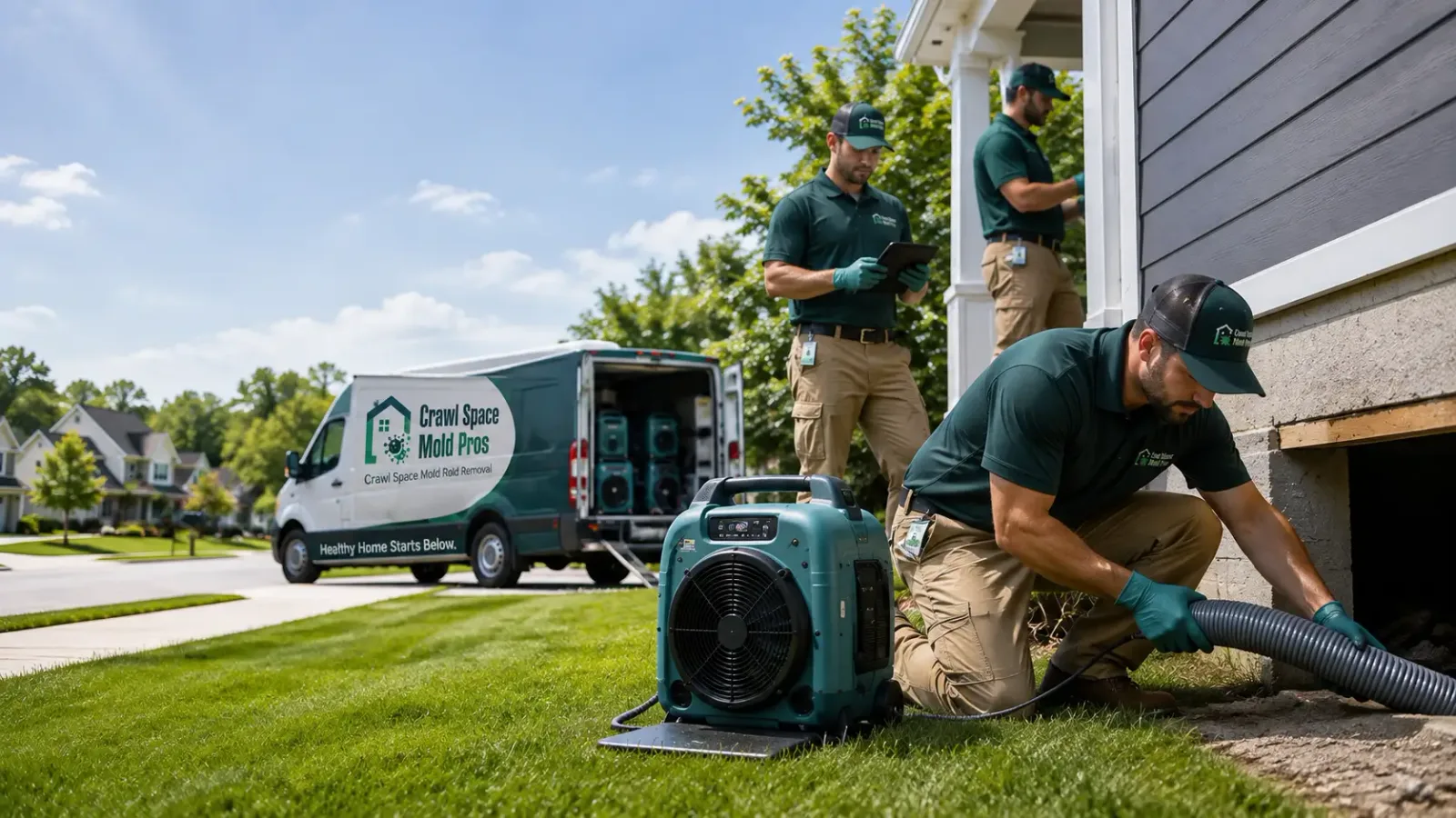 Crawl Space Mold Removal in Hillsborough, NH